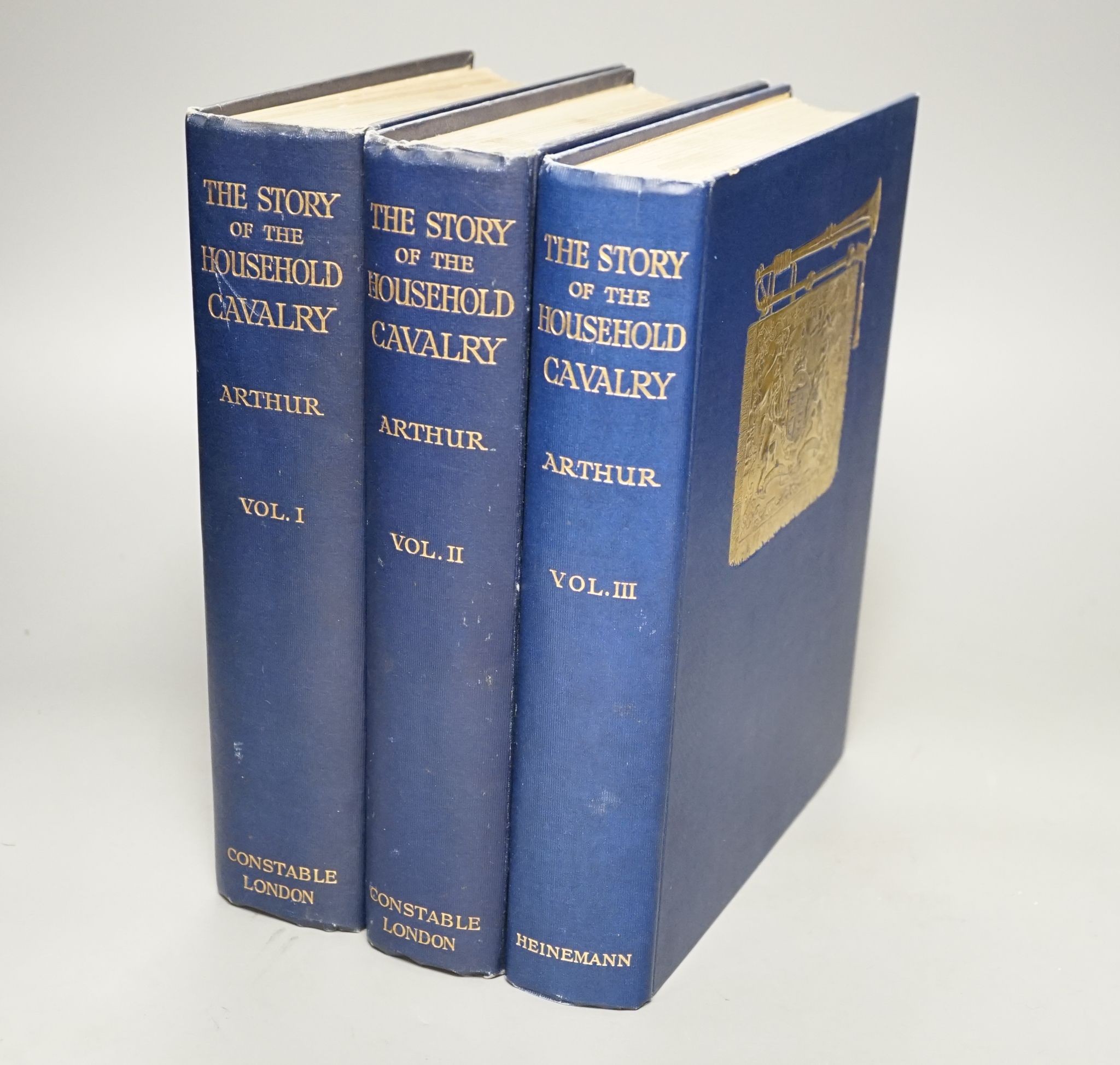 Arthur, George Sir - The Story of the Household Cavalry, 3 vols, London 1909-26